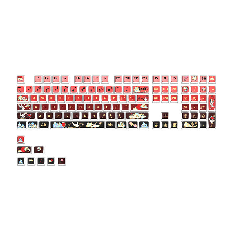 New PC Side Translucent PBT Dye-Sublimation Keycaps