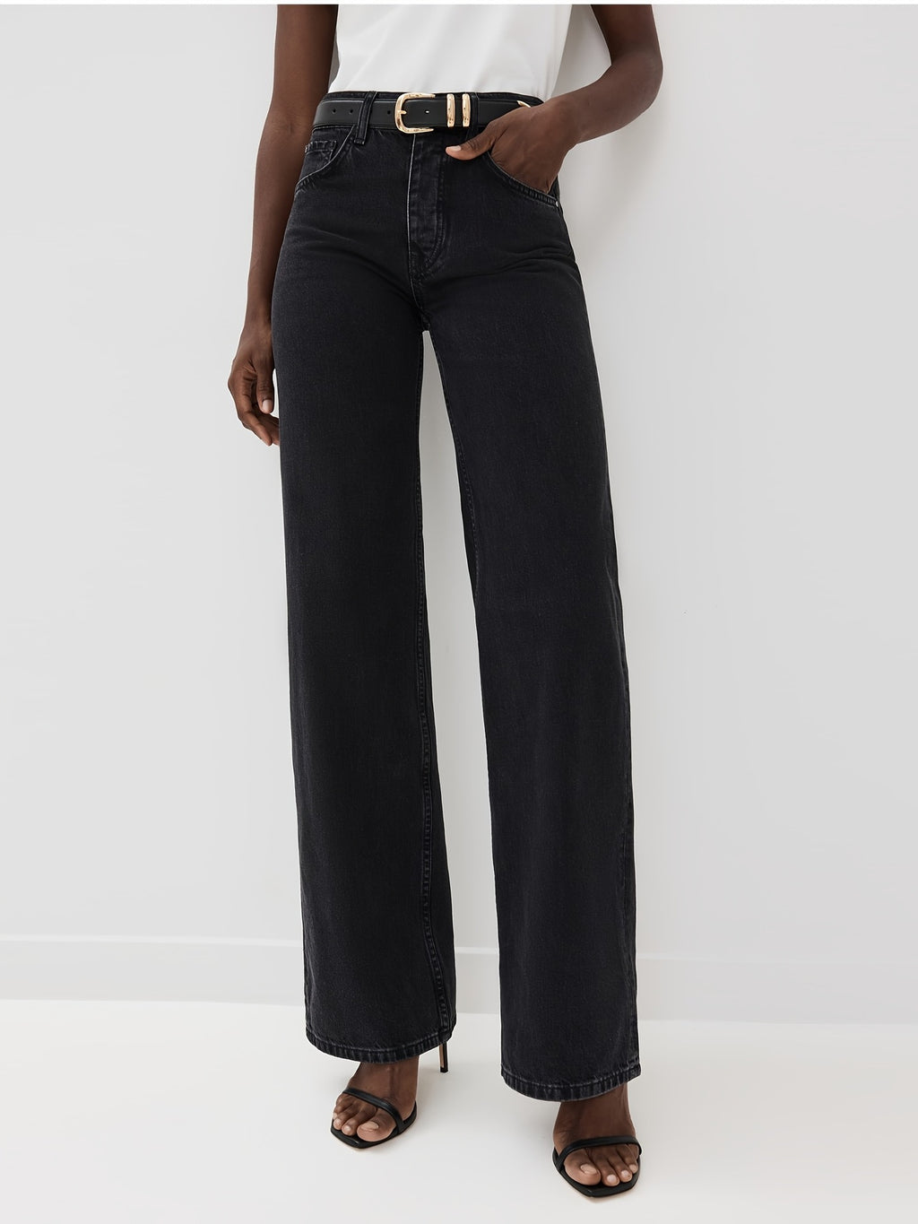 High Waist Jeans Light Blue High Waist Straight Leg Jeans