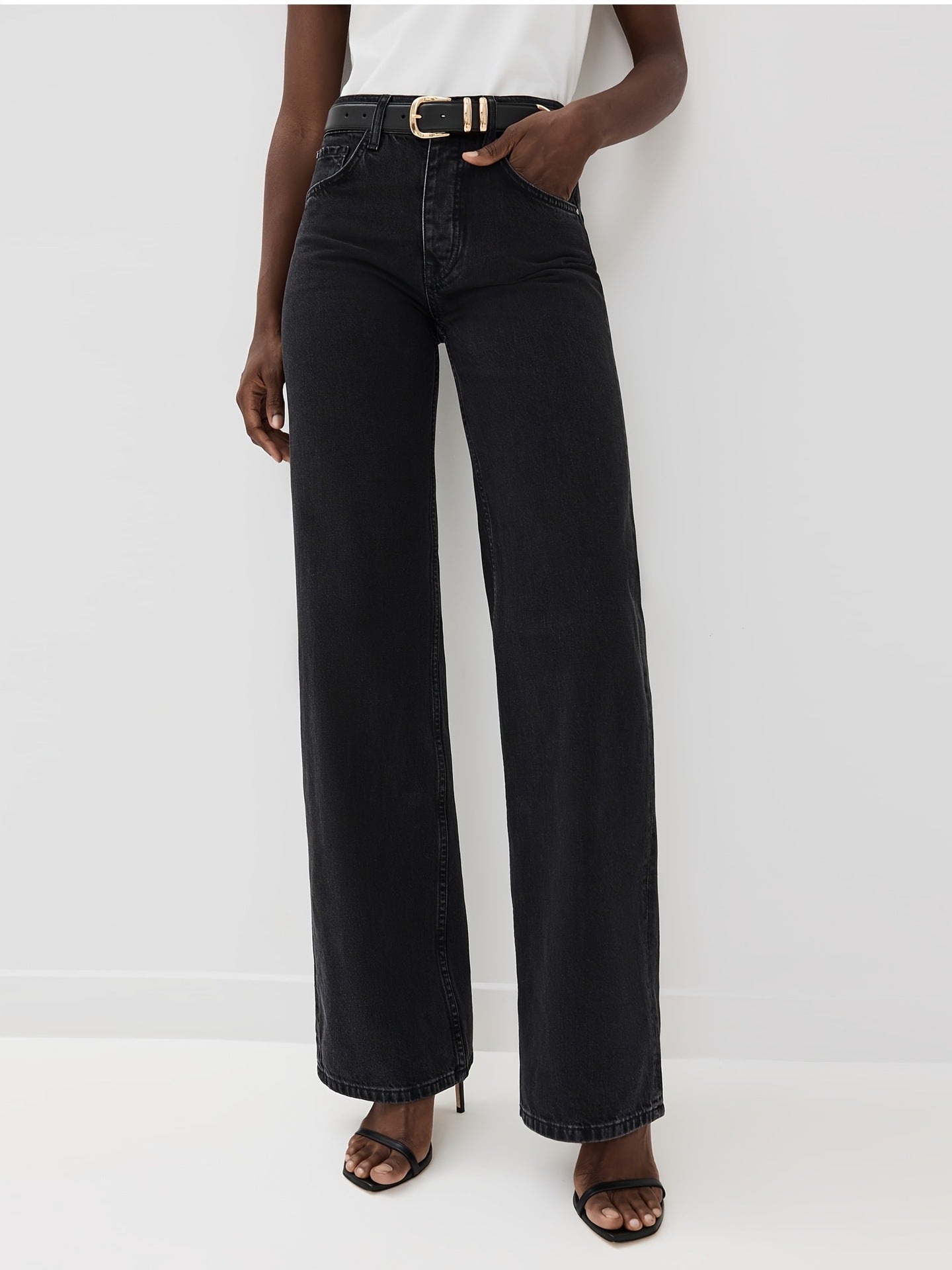 High Waist Jeans Light Blue High Waist Straight Leg Jeans