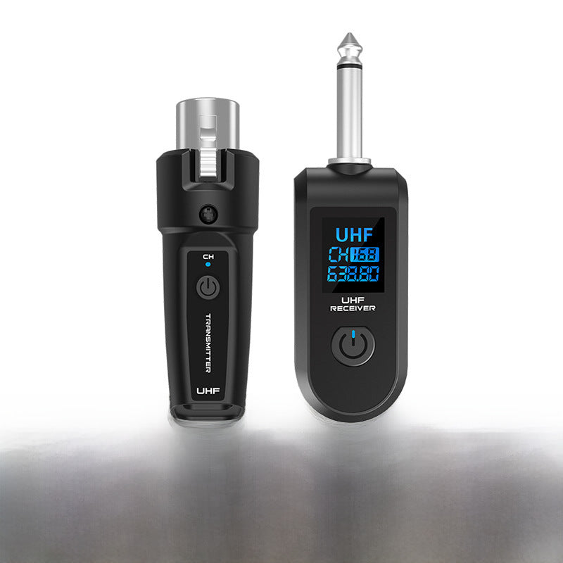 Moving coil wired conversion wireless microphone system Transmit Receive unit musical instrument handheld electrical blowpipe guitar amplifier grenade