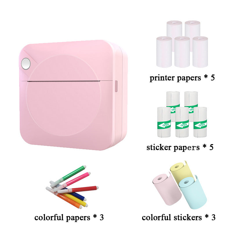 Cross-border mini pocket wrong question printer xueba search question shooting question convenient Bluetooth thermal ink-free Wholesale