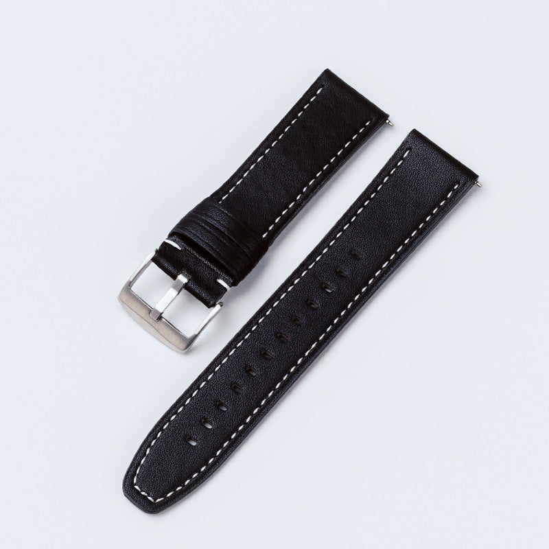 Suitable for Apple watch10/s11 series 22/20 strap smart watch wristband original grain cowhide unisex