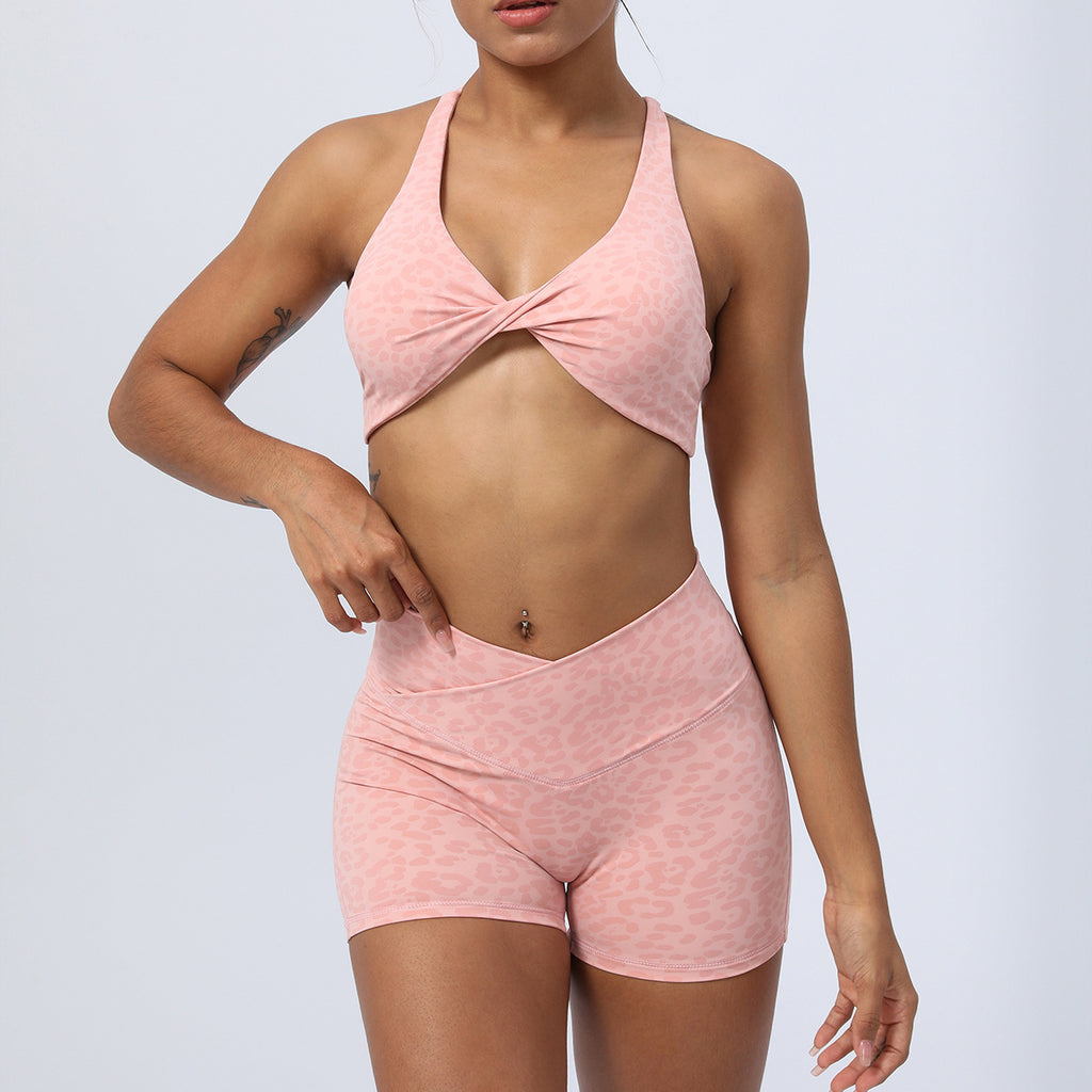 Cross-border European and American yoga clothes suit high waist hip lift running fitness clothes suit tight yoga exercise suit suit women