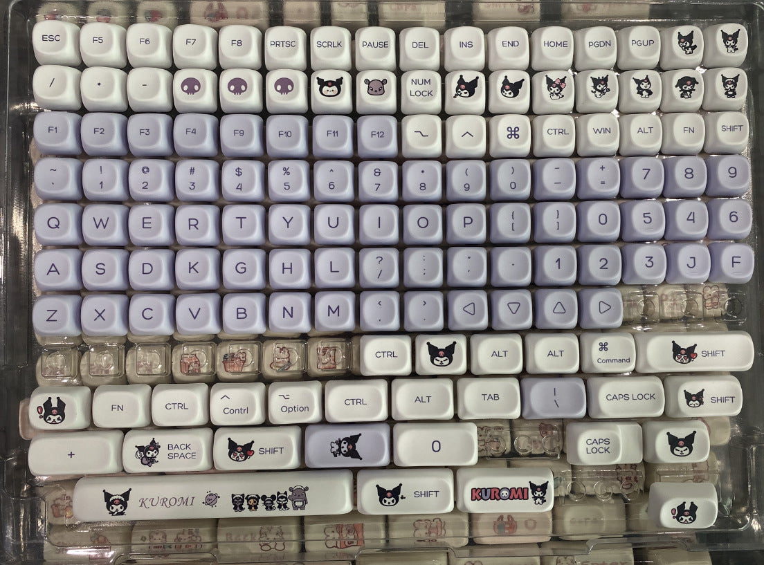 Autumn puppy key cap MOA height PBT key cap five-sided sublimation coeco customized personality full set key cap