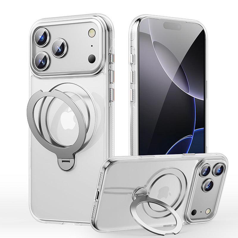 Suitable for Apple 17Air phone case rotating bracket iphone17promax skin feeling phone case with AI button
