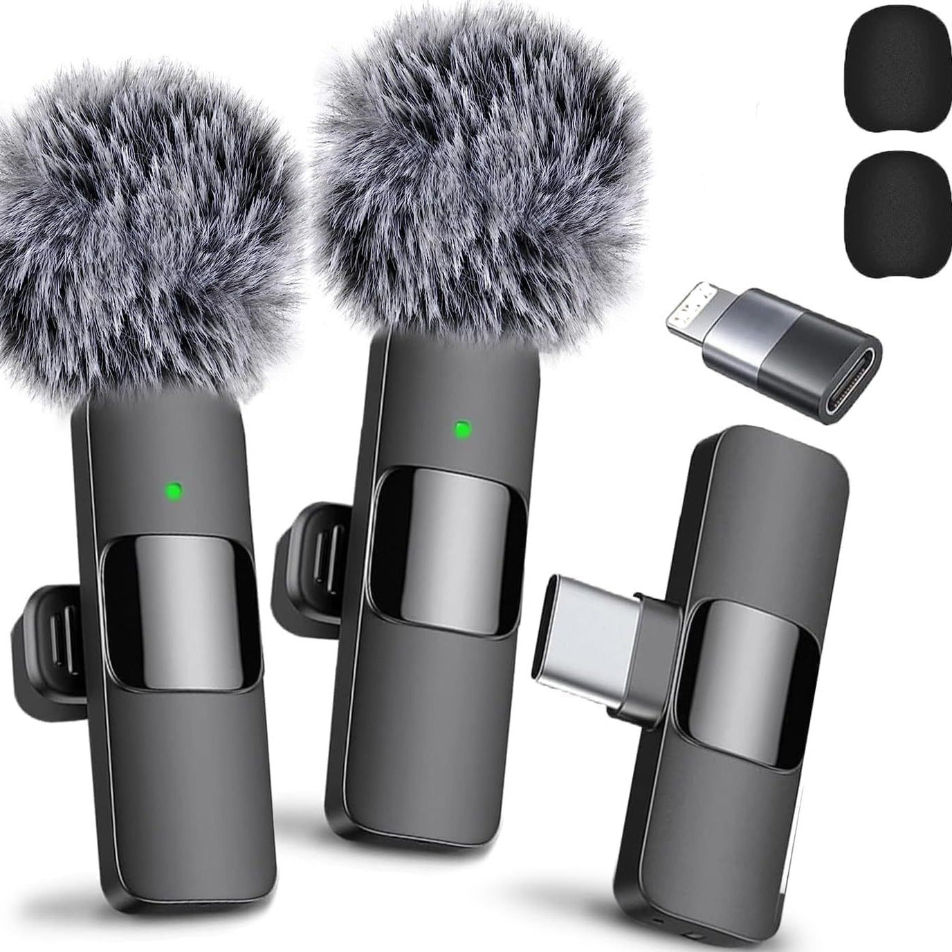 K1K9pro wireless lavalier microphone outdoor mobile live streaming microphone mini noise reduction collar clip microphone