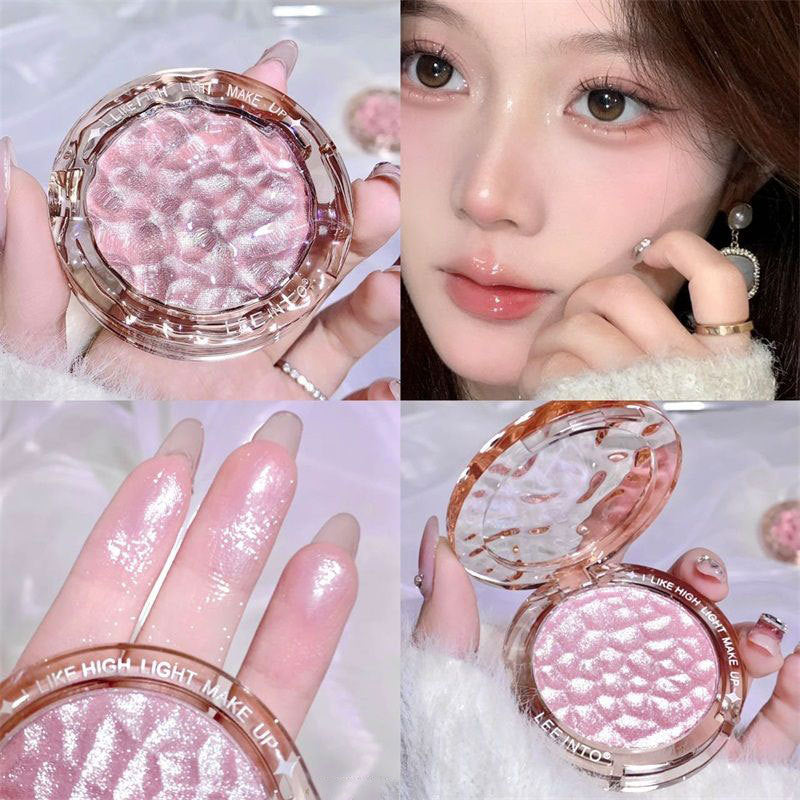 LEEINTO Crystal Bright Wave Light highlight powder natural three-dimensional repair pearlescent flash highlight mashed potatoes
