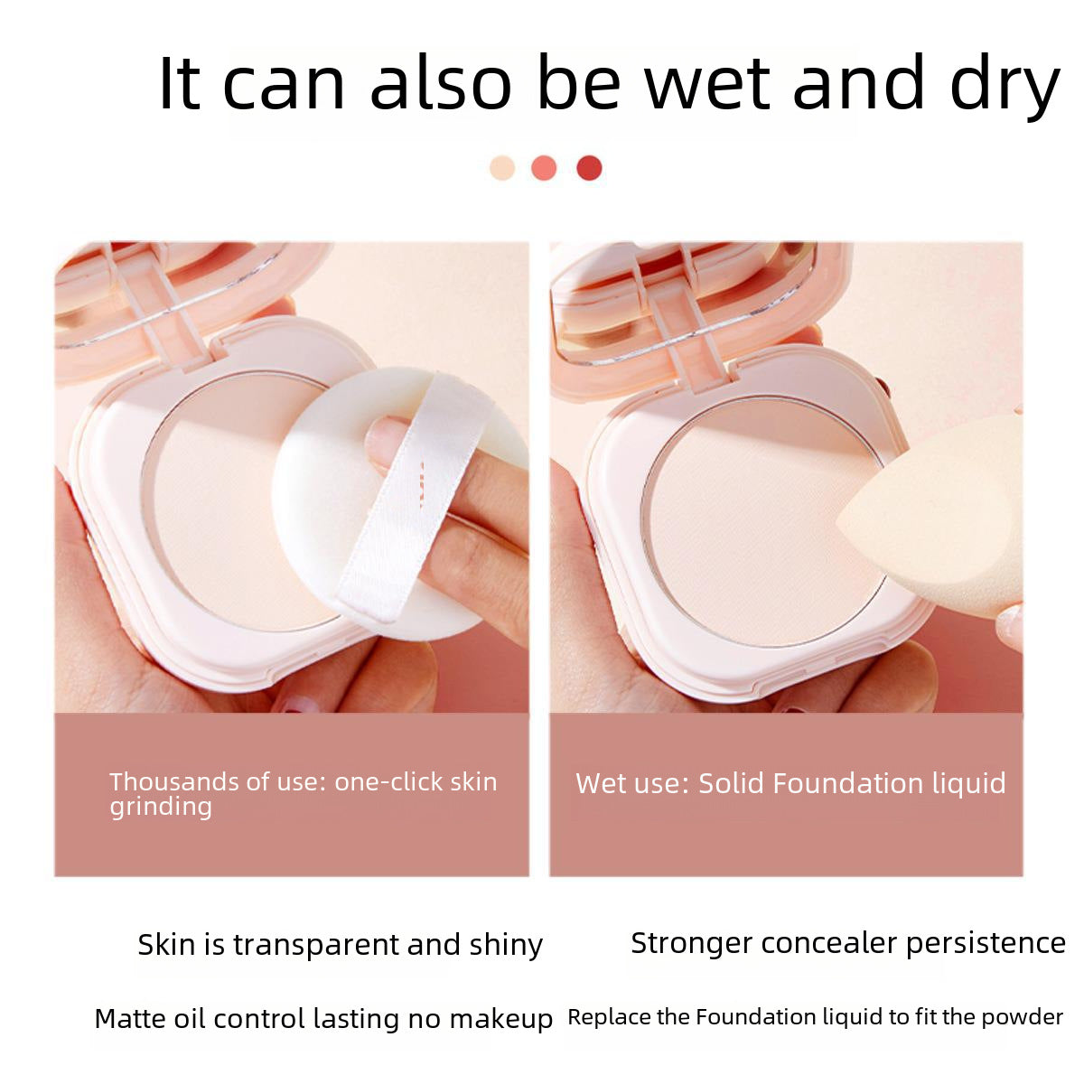 NOVO feather satin luxury nourishing makeup loose power oil control makeup brightening skin color finishing powder small portable makeup powder cake