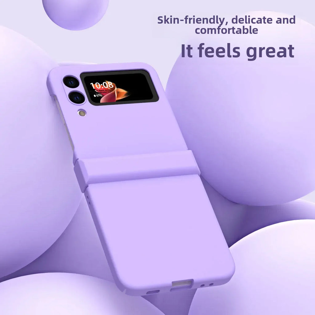 Applicable to Samsung ZFlip3 phone case foldable screen all-inclusive drop-resistant FLIP5g macaron protective case skin feeling ultra-thin