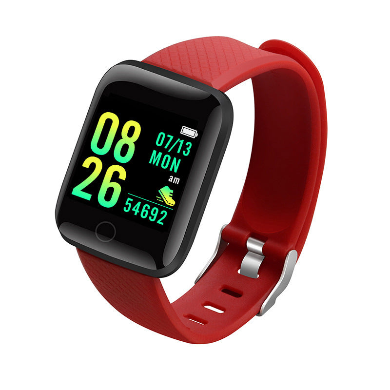 116Plus Smart Fitness Bracelet – Silent Alarm, Step Counter & Heart Rate