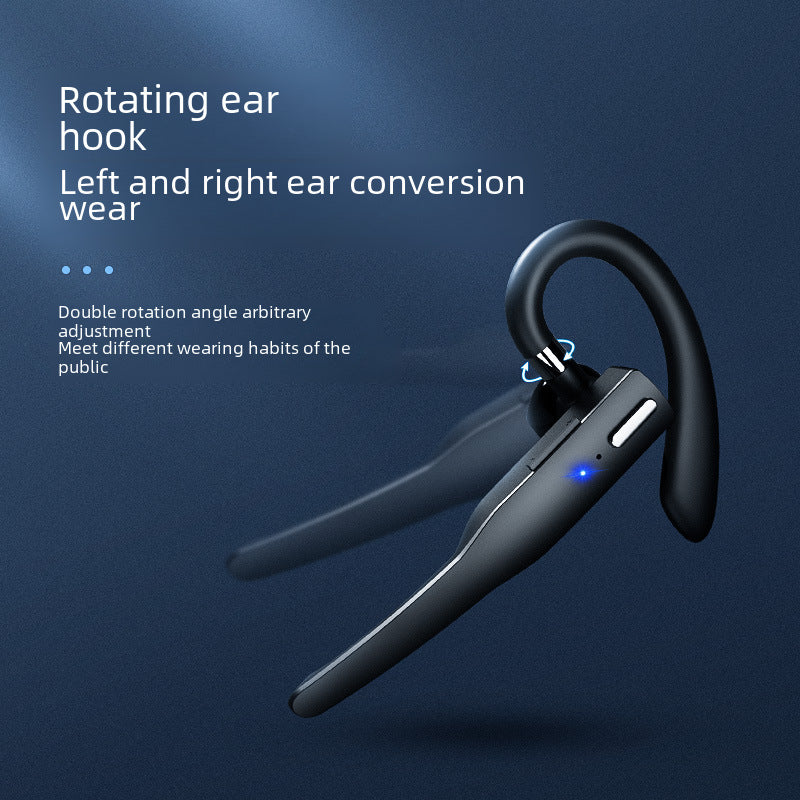 Amazon cross-border monaural wireless Bluetooth headset noise reduction ear-mounted ultra-long life battery car Business Sports Headset