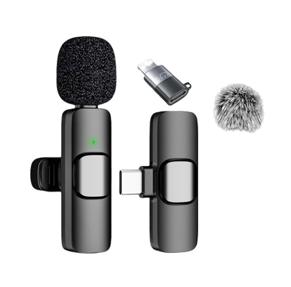 K1K9pro wireless lavalier microphone outdoor mobile live streaming microphone mini noise reduction collar clip microphone