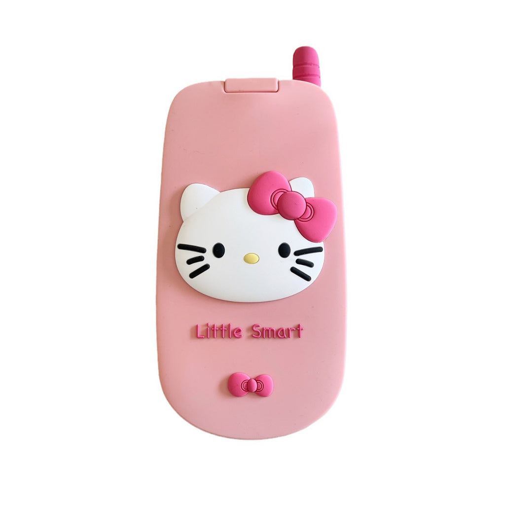 ins flip Hello Kitty cellular phone Apple 15 phone case iPhone14/13Promax mirror New 12 women