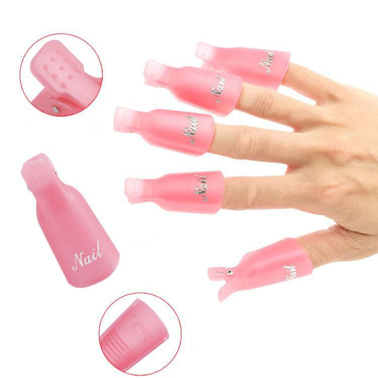 Nail beauty tools products nail beauty Polish removing clip Free Tin Foil nail remover clip environmental protection nail remover clip 10 pieces 1 box