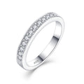 Ring s925 silver inlaid 2mm zircon diamond ring classic simple fashion foreign trade cross-border jewelry silver accessories processing