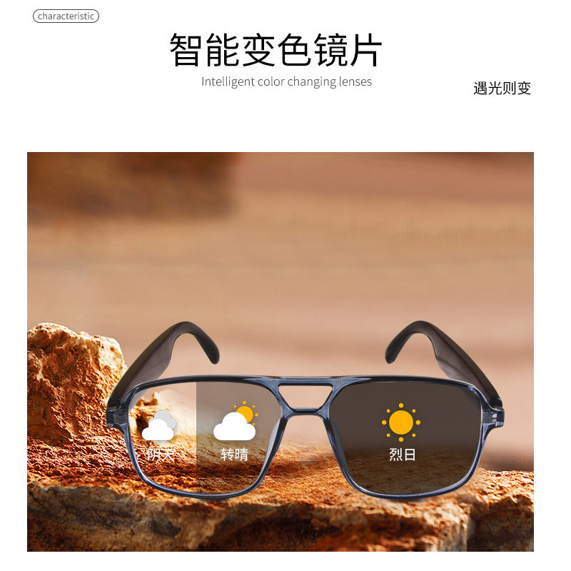 GS10 Smart Bluetooth Glasses – Double Beam, Colour-Changing Lenses & UV Protection