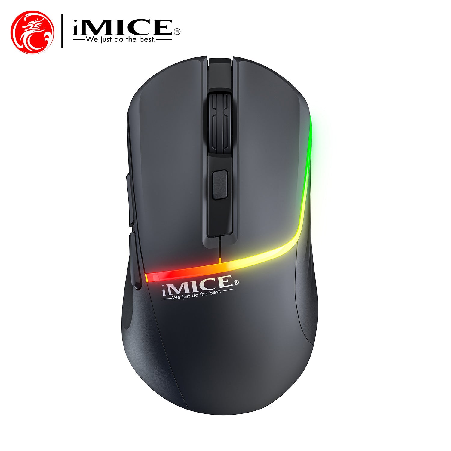 IMICE brand G902 cross-border Bluetooth Dual-Mode 6-key luminous rechargeable mute Type-C wireless gaming mouse