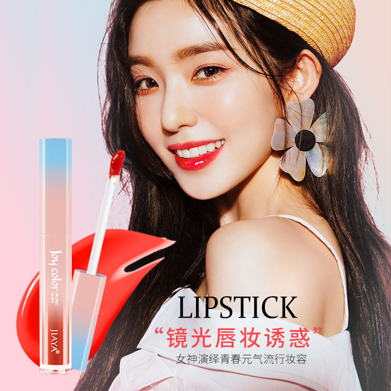 Jiaya liquid mirror light delicate cherry blossom lip lacquer six-color domestic goods niche student lip gloss female lipstick makeup manufacturer