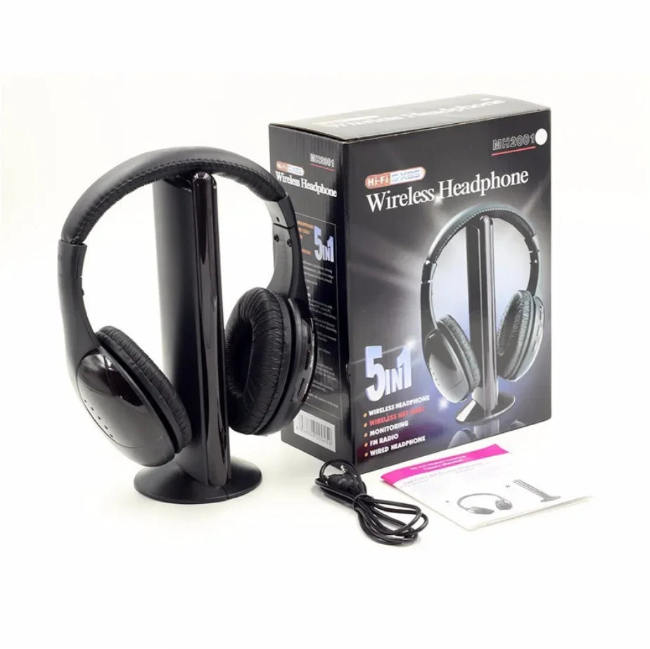 Headset with microphone MH2001 computer-TV high fidelity bass five-in-one wireless computer headset with microphone