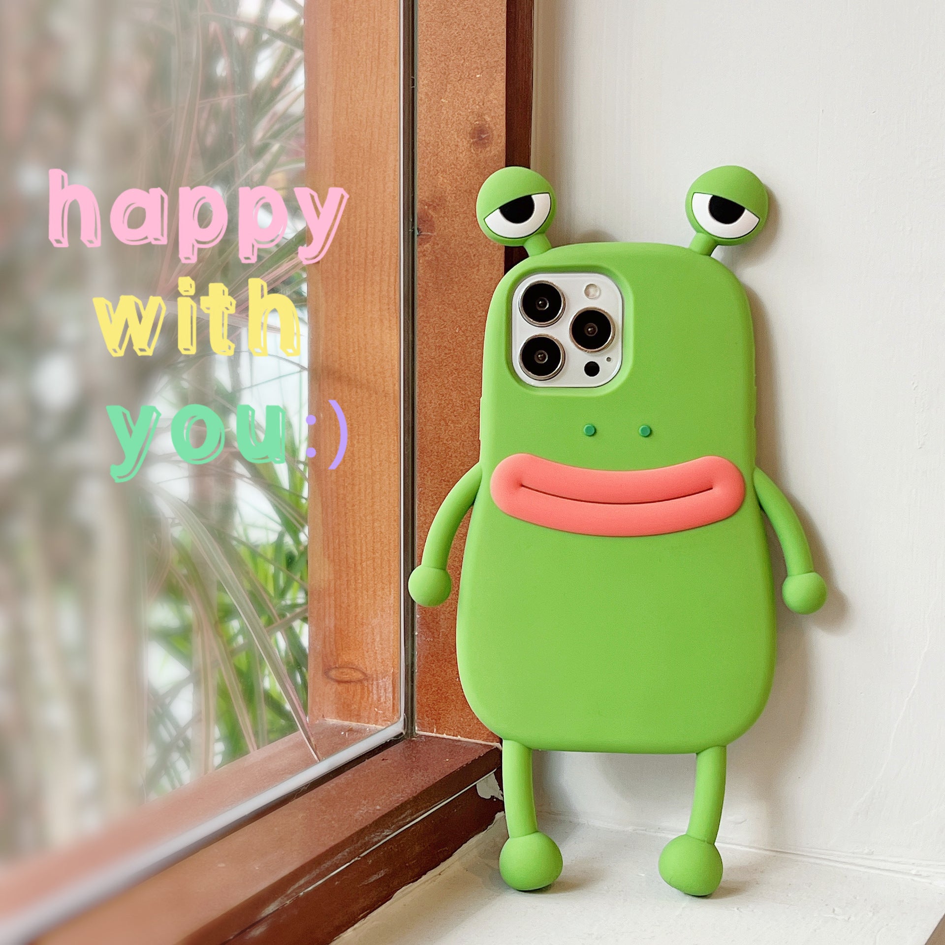 Funny green sausage frog iphone14pro max Apple 12 phone case applicable xs cartoon 13 soft glue