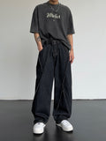 Autumn new personalized hip hop straight jeans for men and women fashion loose casual wide leg men's jeans