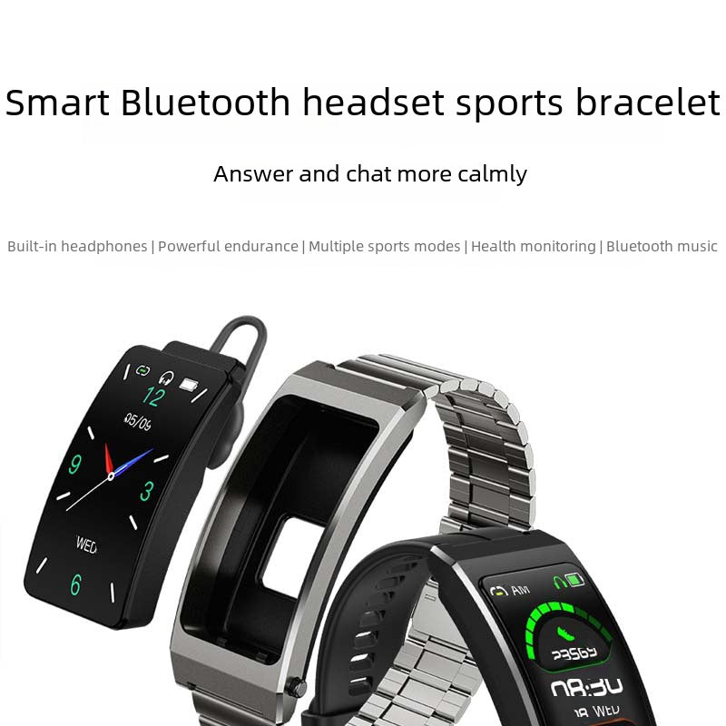 K13S smart bracelet time setting bracelet headset two-in-one phone listening gift
