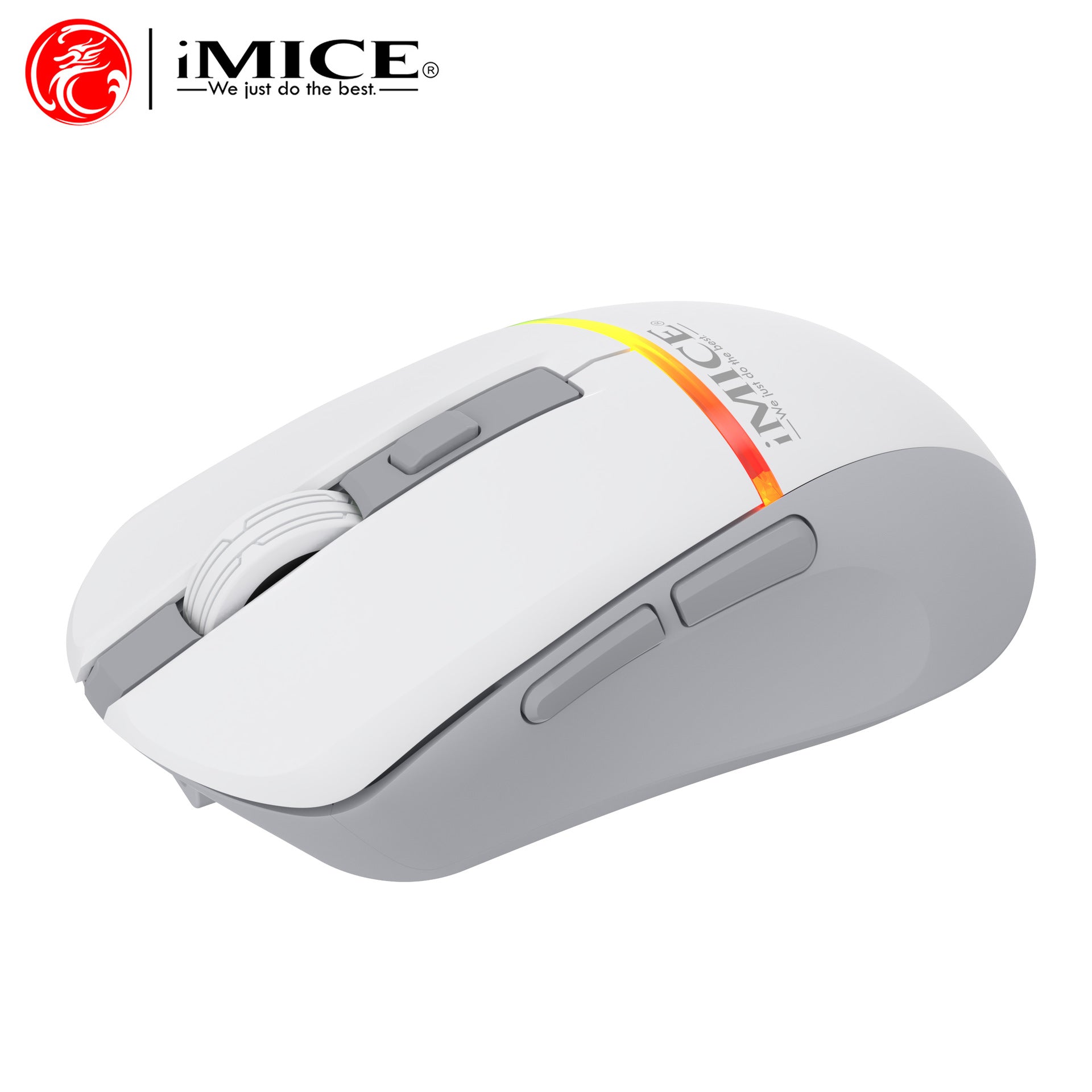 IMICE brand G902 cross-border Bluetooth Dual-Mode 6-key luminous rechargeable mute Type-C wireless gaming mouse