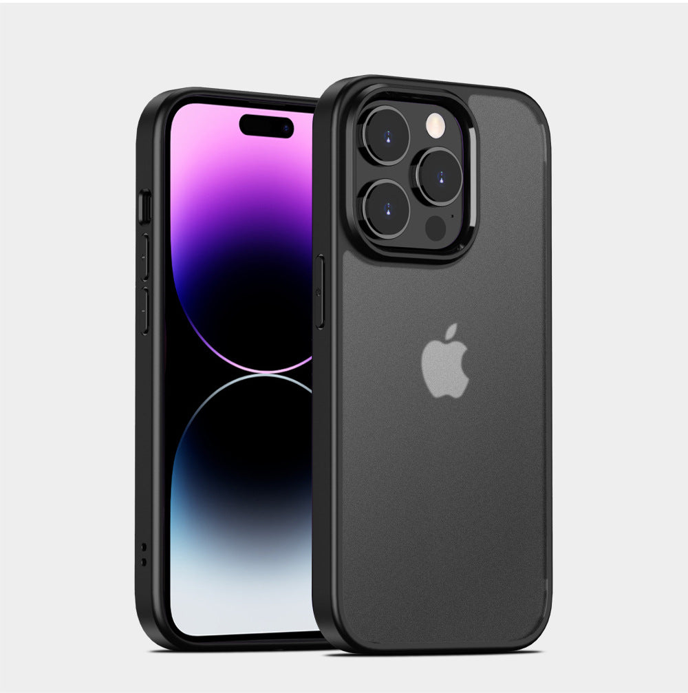 Frosted phone case for Apple 14 drop-resistant 13pro max phone case hard case cross-border hot sale wholesale delivery