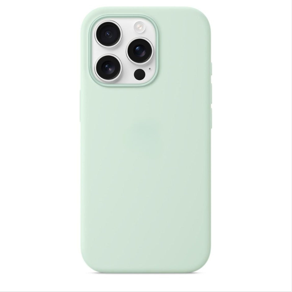 Applicable to Apple iPhone16ProMax real liquid silicone MagSafe magnetic pop-up window Ai button phone case