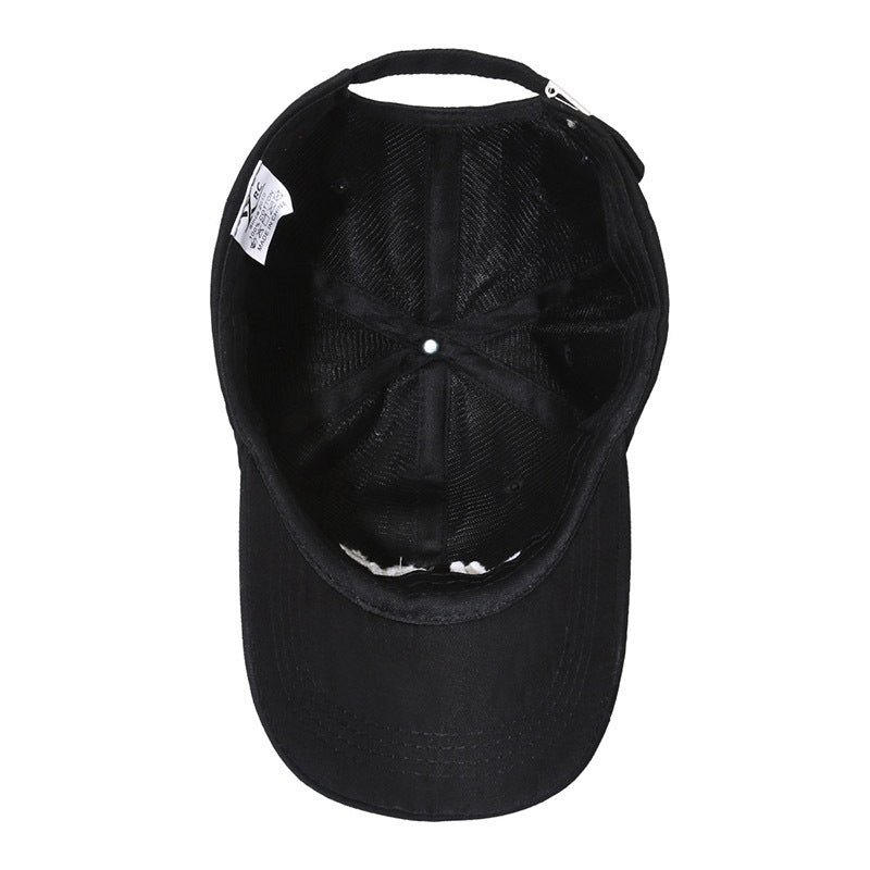 Hat for women Spring and Autumn Summer new high quality baseball cap Korean style face-looking small sunshade embroidered peaked cap male hat