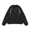 # OVDY 330g combed cotton fleece sweater American simple autumn and winter fleece-lined thickened trendy men's small v-neck sweatshirt