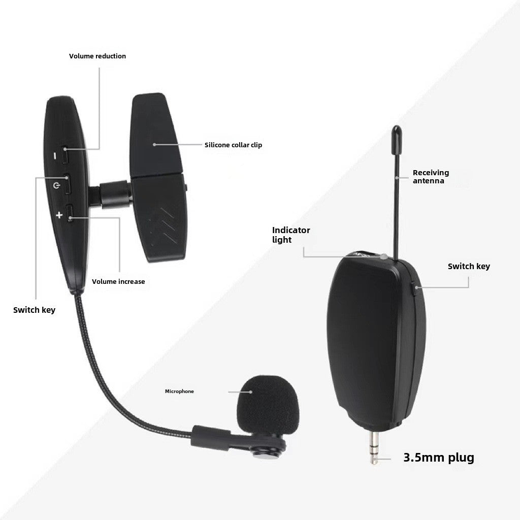 Musical instrument performance pickup U band microphone outdoor stage use musical instrument microphone saxophone dedicated wireless microphone