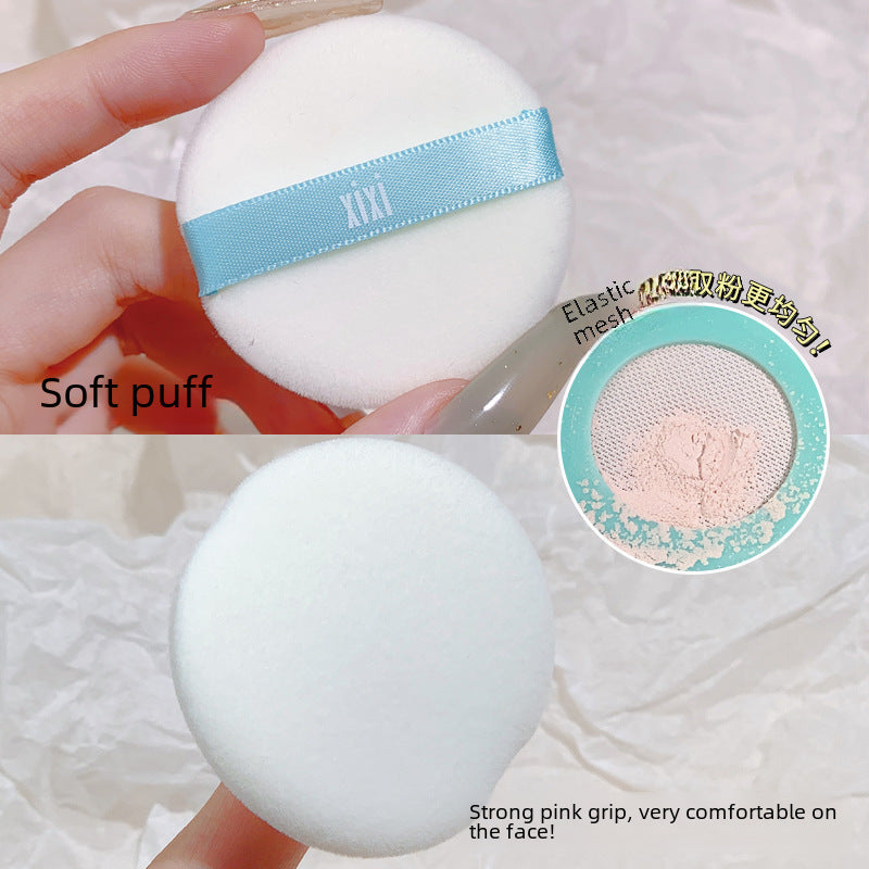 XIXI fog light Face Powder Finishing Powder calm makeup and oil controlling long lasting smear-proof makeup non-khaki waterproof sweat-proof powder