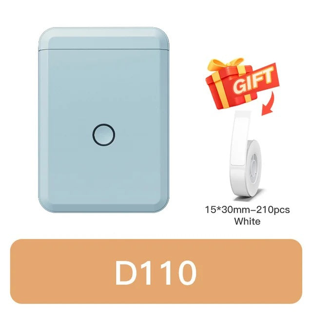 Jingchen D110M household thermal sensitive adhesive sticker price bar code machine portable mini Bluetooth label printer