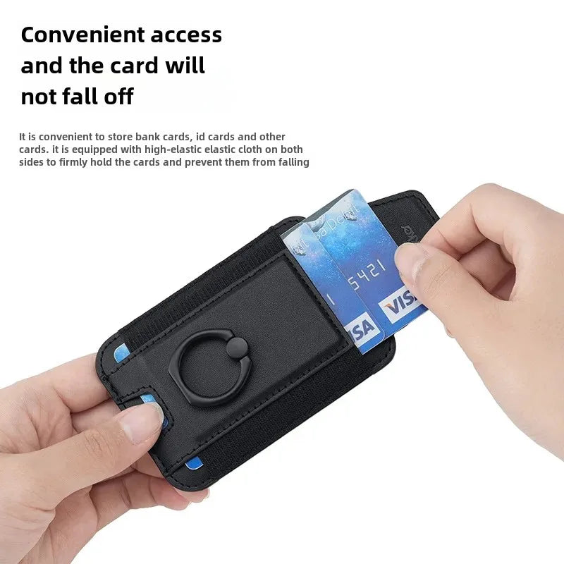 Applicable to iPhone15 magnetic card holder Apple 14promax/12/13 Magsafe ring bracket card holder stickers