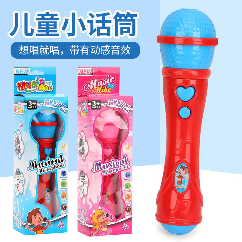 Children's wireless sound amplifier microphone mouthpiece toy baby singing small host imitation real plastic microphone