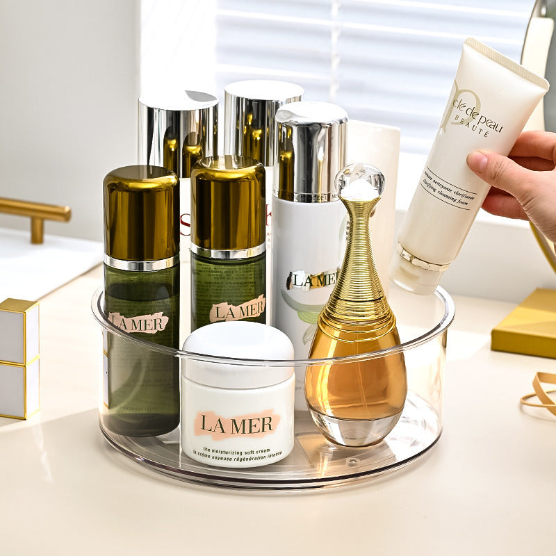 Cross-border rotating seasoning rack desktop storage box household storage rack Bathroom Storage Basket Turntable Kitchen Storage Rack