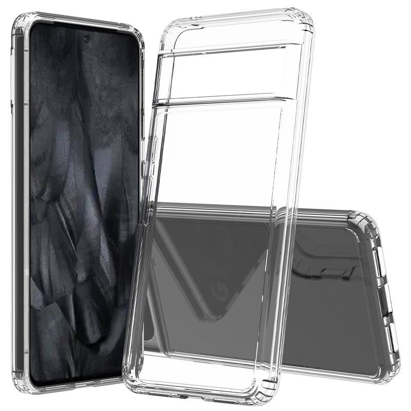 Applicable to Google 8 transparent magnetic phone case magsafe wireless charger magnetic suction Google 8pro four-corner drop-resistant back case