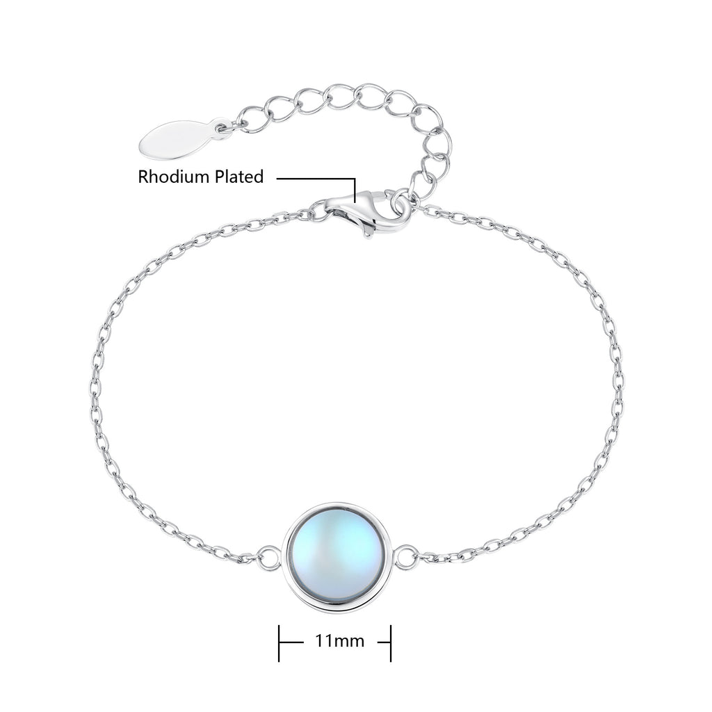 s925 silver moonstone necklace pendant Xiaohongshu Tik Tok live stream hot sale accessories female jewelry foreign trade Wholesale