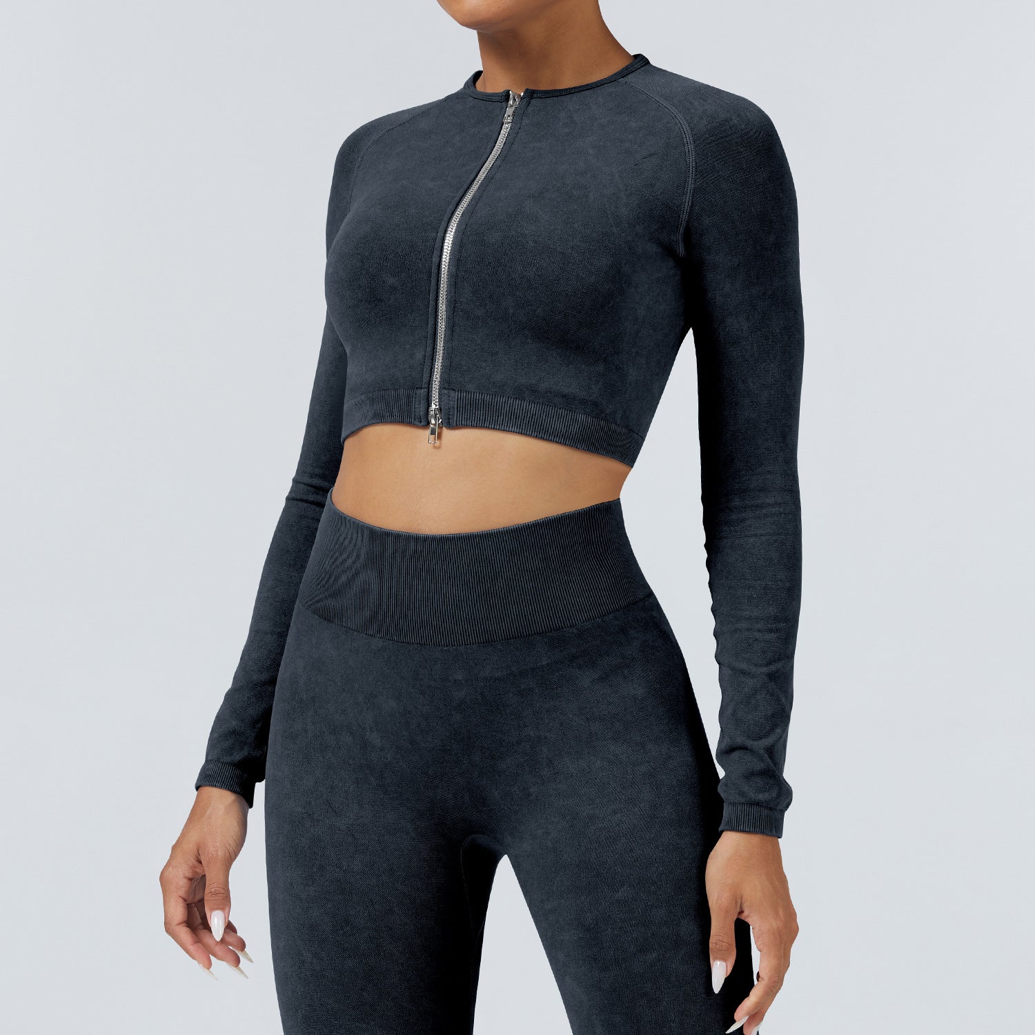 European and American Autumn Winter Tight Sports Set