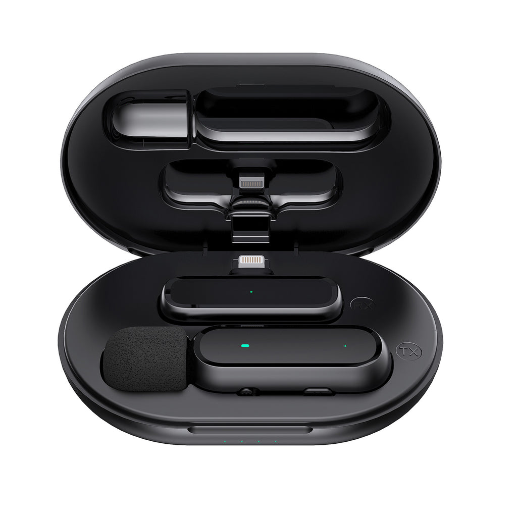 Wireless lavalier microphone K60 self-charging warehouse Intelligent Noise reduction clear pickup Wireless Mini small microphone