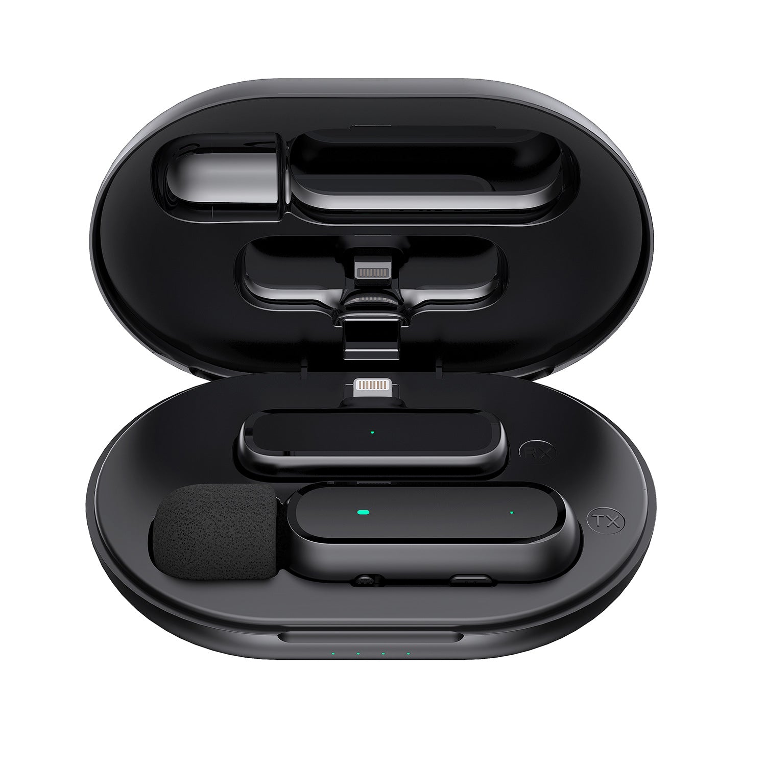 Wireless lavalier microphone K60 self-charging warehouse Intelligent Noise reduction clear pickup Wireless Mini small microphone