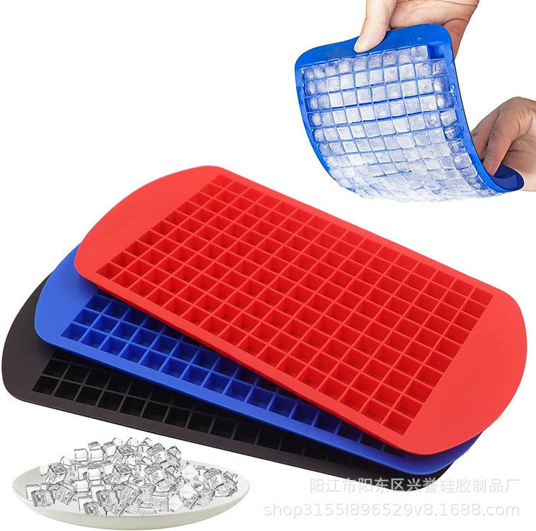 Factory wholesale thickened silicone ice tray food grade square ice tray summer 160 grid ice tray ice crushing ice maker