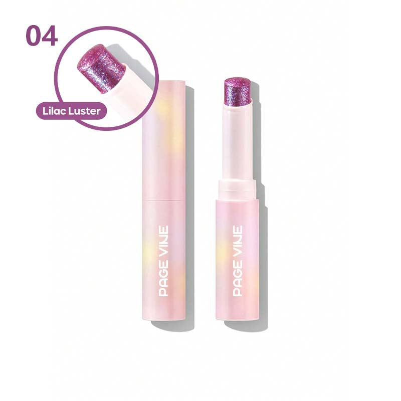 Cross-Border PAGE VINE hot crystal jelly highlight eye shadow stick super shiny multicolor eye shadow highlighter foreign trade