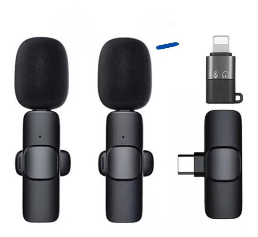 [Factory in stock] wireless microphone K1/K9/K6 plug-and-play intelligent noise reduction live broadcast collar clip microphone