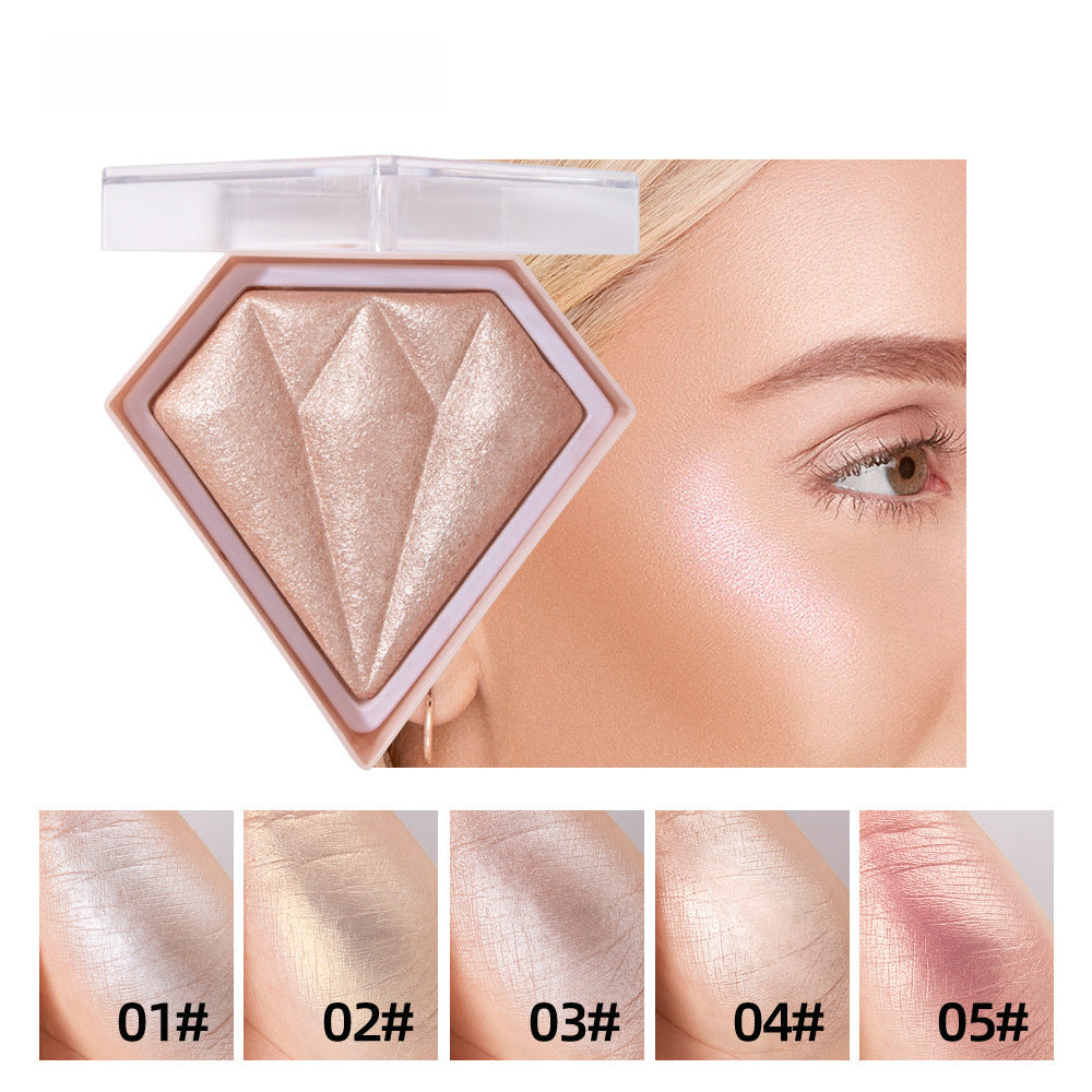 Cross-border powder finishing shading handaiyan brightening skin color three-dimensional brightening glitter diamond highlight powder