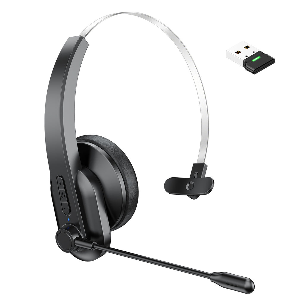 Truck driver 2.4g Bluetooth noise reduction wireless headset microphone mute computer office call center operator