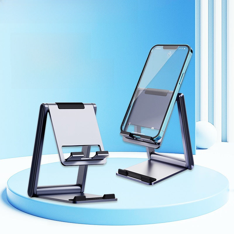 Mobile phone stand desktop lazy stand aluminum metal alloy folding learning reading live broadcast tablet computer stand wholesale