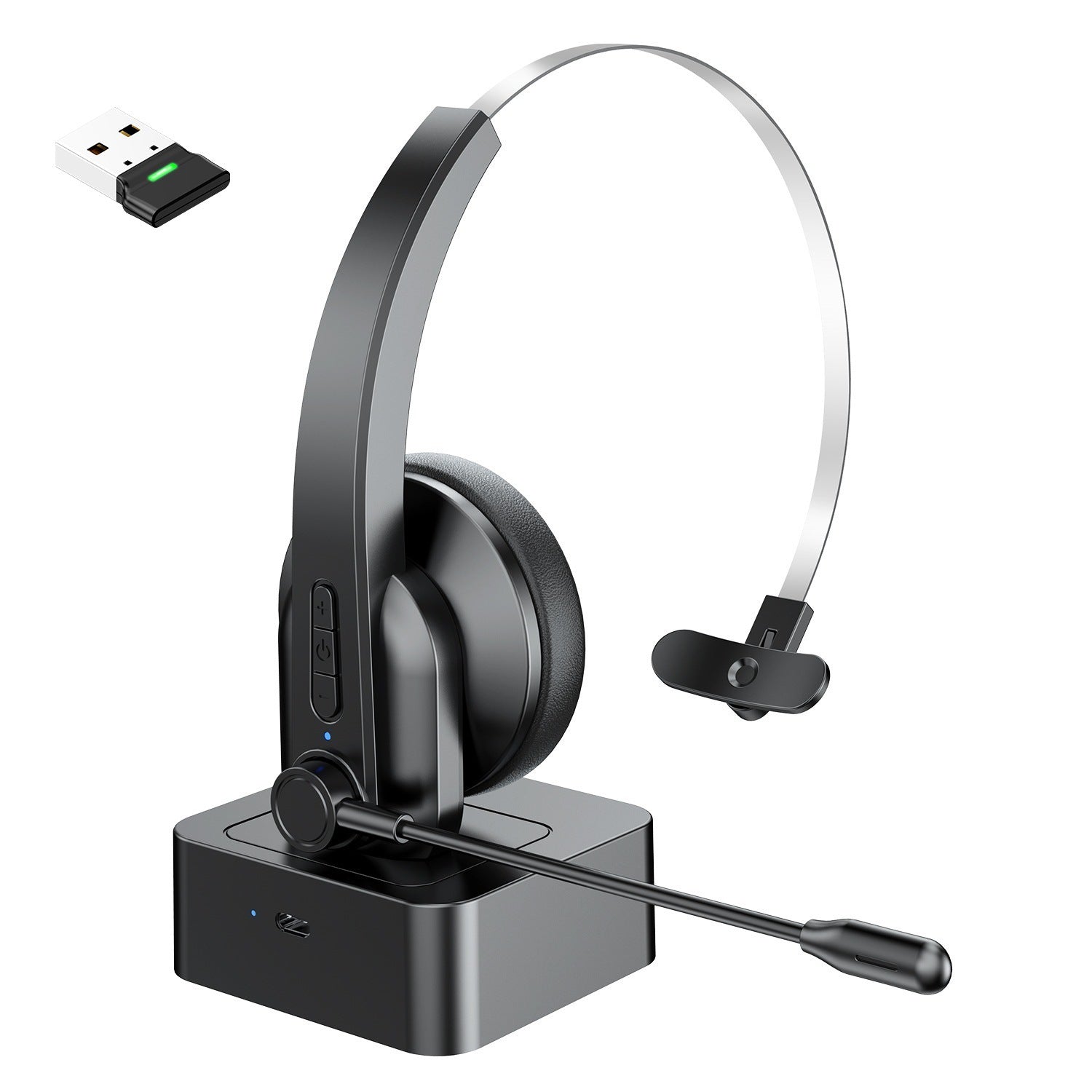 2.4g wireless Bluetooth telephone headset truck driver headset customer service noise reduction headset microphone cross-border wholesale