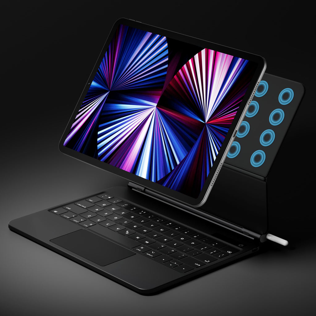Bluetooth Tablet Magic Keyboard Portable Floating Adjustment iPad Magnetic Case |Phone cases